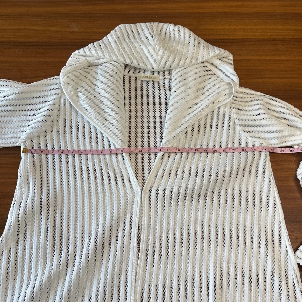 Yoshi Zen Intergalactic Druid Robe White Unisex Spiritual Beach Artisan Handmade - Picture 11 of 13